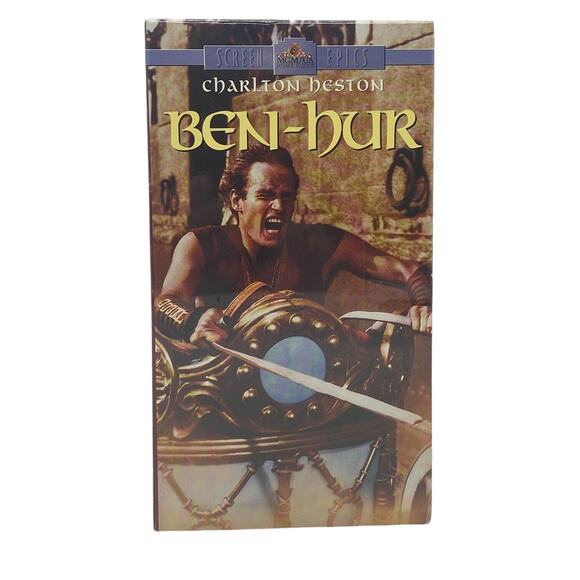 Charlton Heston - Ben-Hur Movie VHS 1996 2-Tape Set MGM Home Video 11 Oscars New - Picture 2 of 7